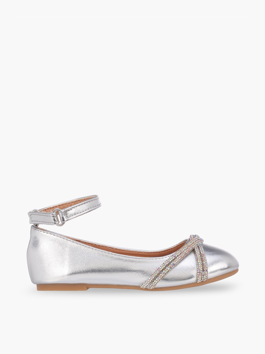 Embellished Hook and Loop Shoes