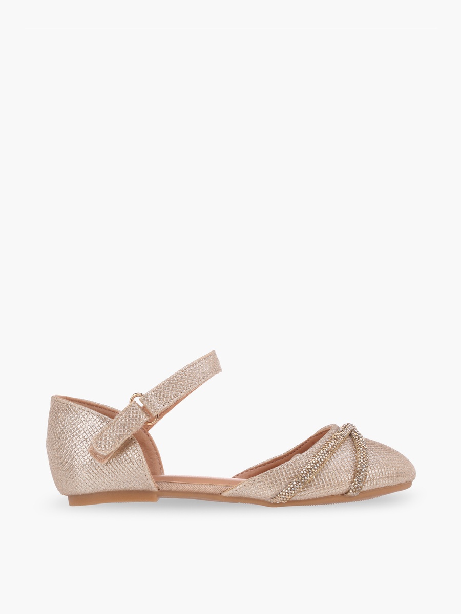 Embellished Hook and Loop Shoes