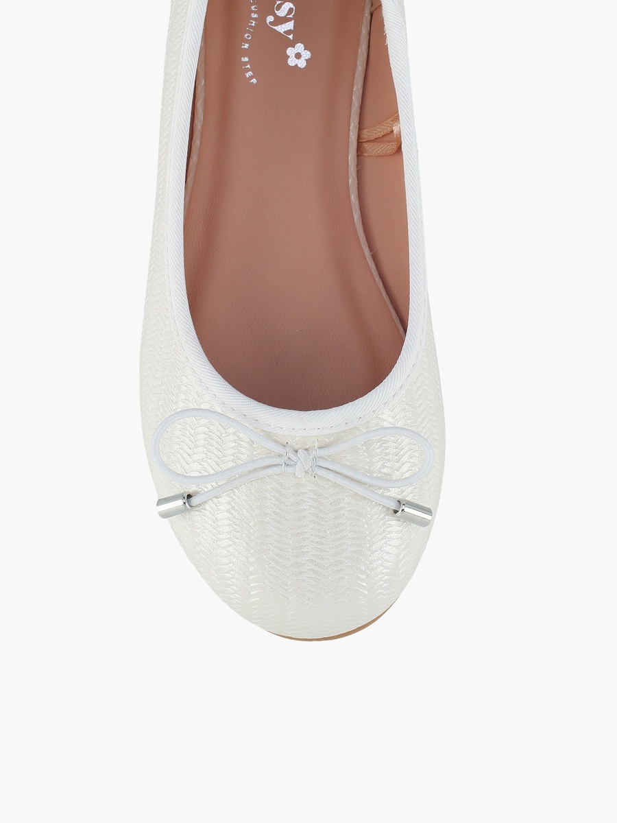 Textured Ballerina Shoes