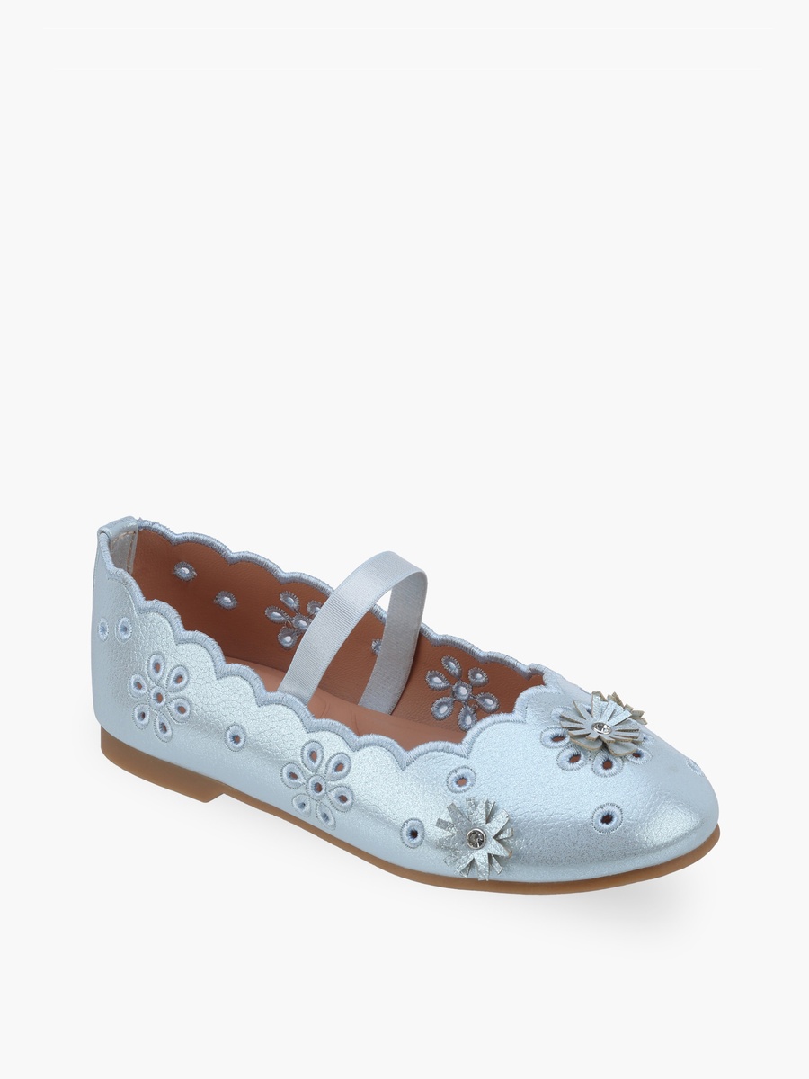Floral Embellished Ballerina Shoes