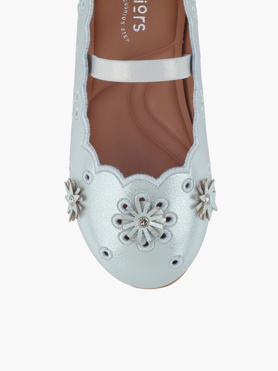 Floral Embellished Ballerina Shoes