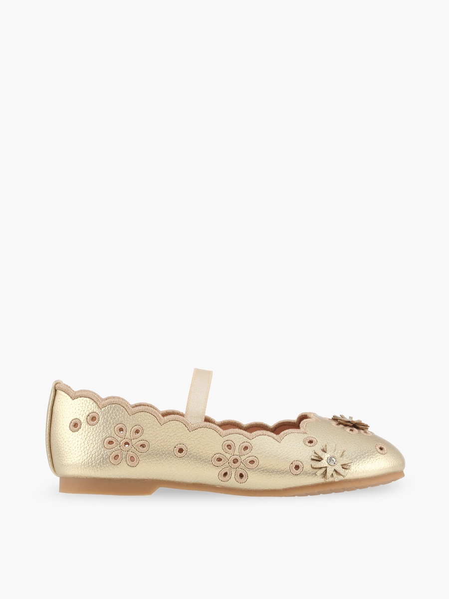 Floral Embellished Ballerina Shoes