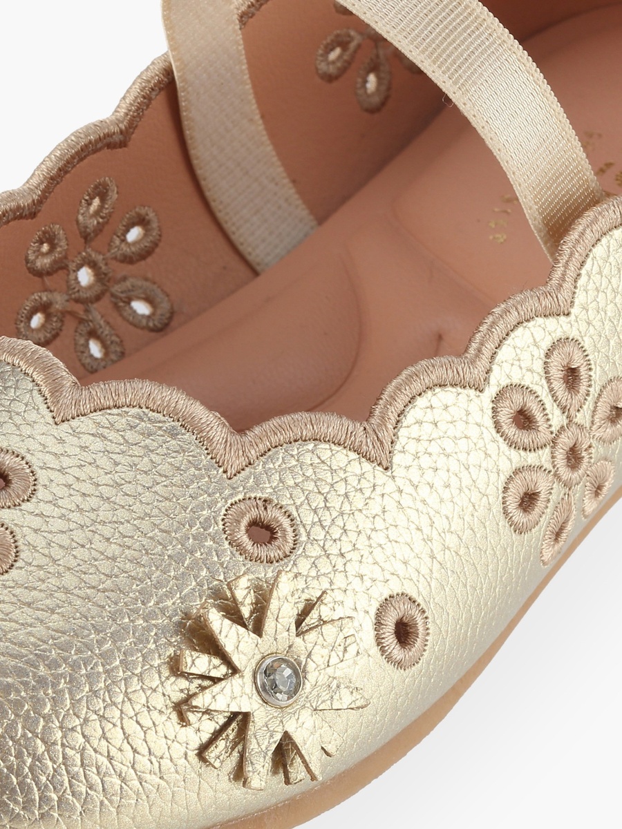 Floral Embellished Ballerina Shoes