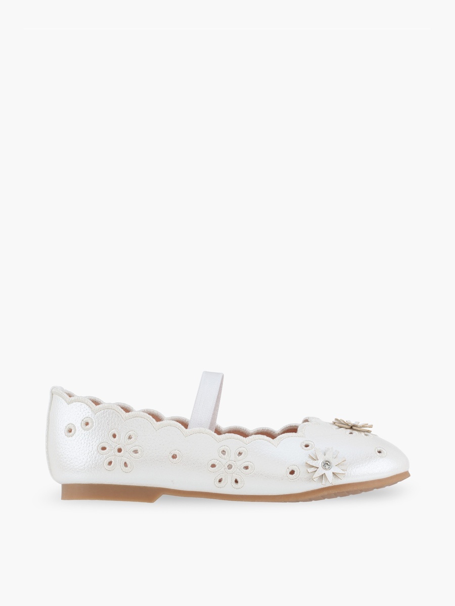 Floral Embellished Ballerina Shoes