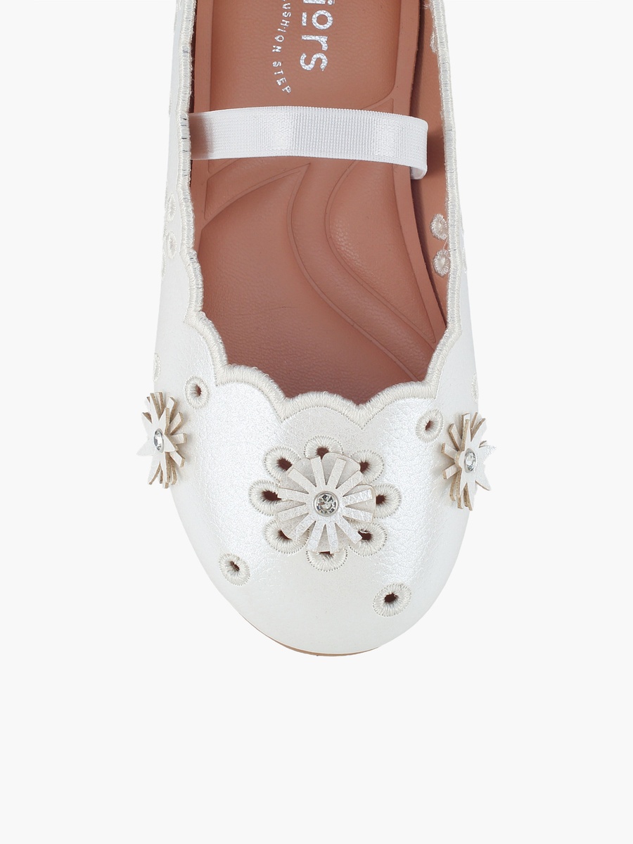 Floral Embellished Ballerina Shoes