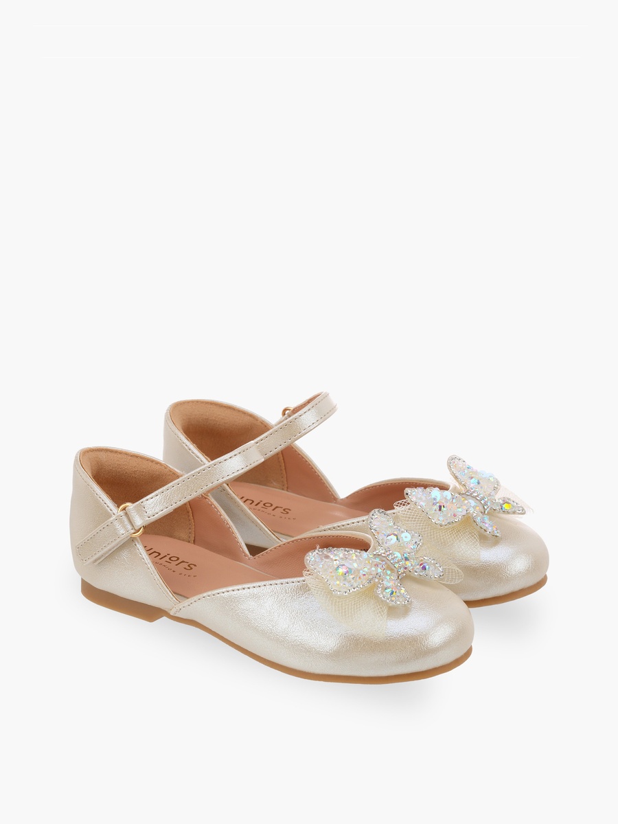 Butterfly Embellished Mary Jane Shoes