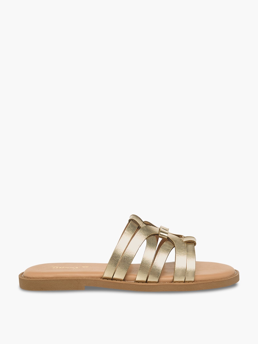 Strappy Slip-On Sandals