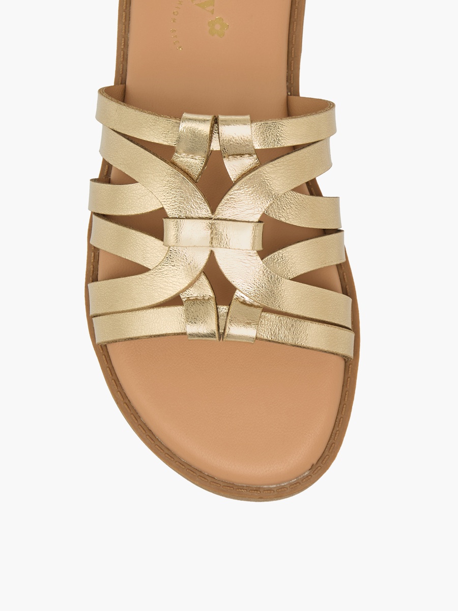 Strappy Slip-On Sandals