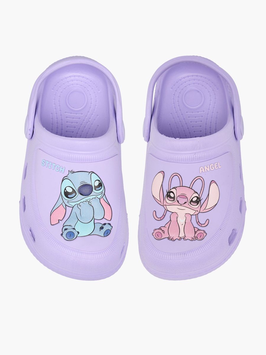 Stitch and Angle Print Clogs