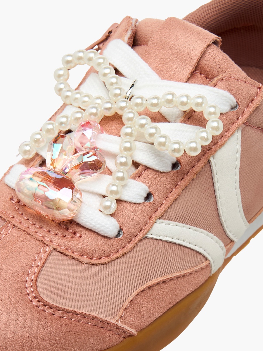 Embellished Zip Detail Sneakers