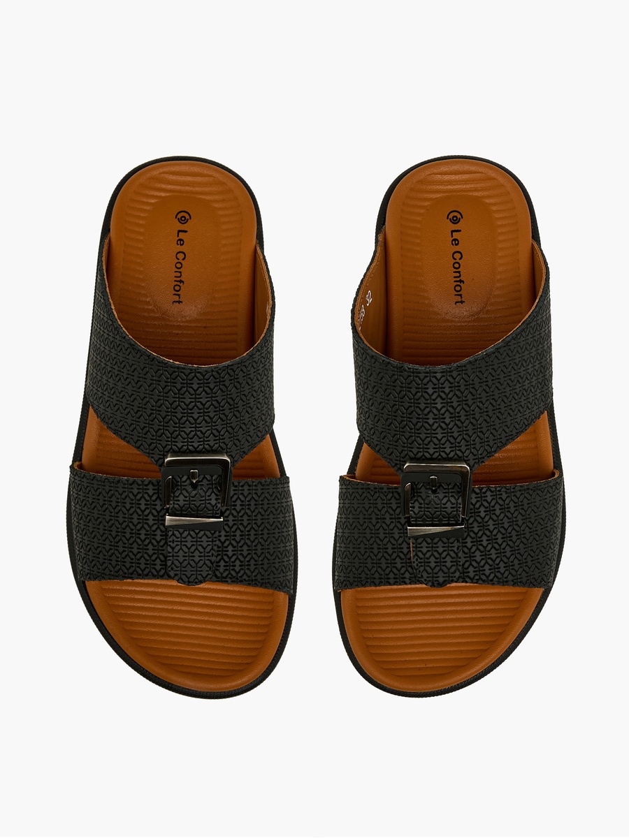 Slip-On Leather Arabic Sandals