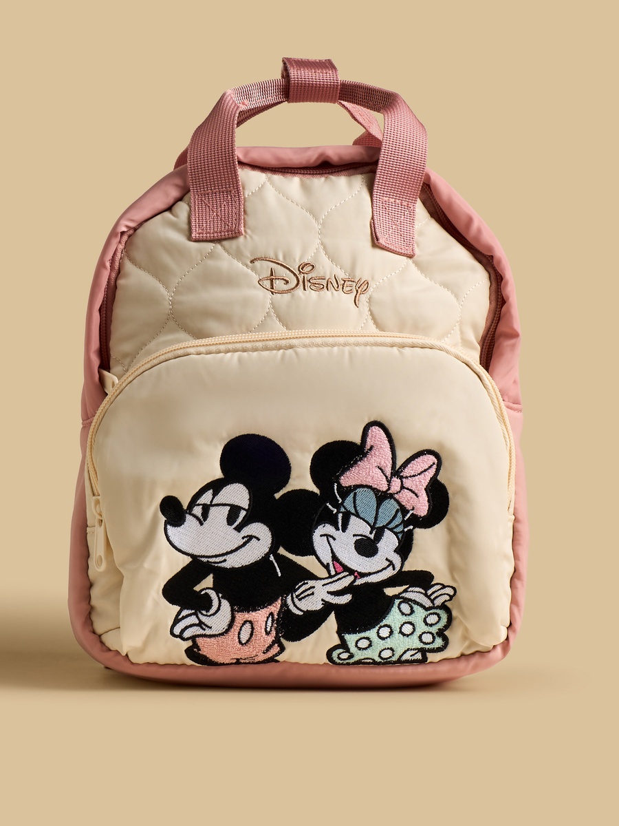 Minnie Mouse and Mickey Mouse Embroidered Backpack
