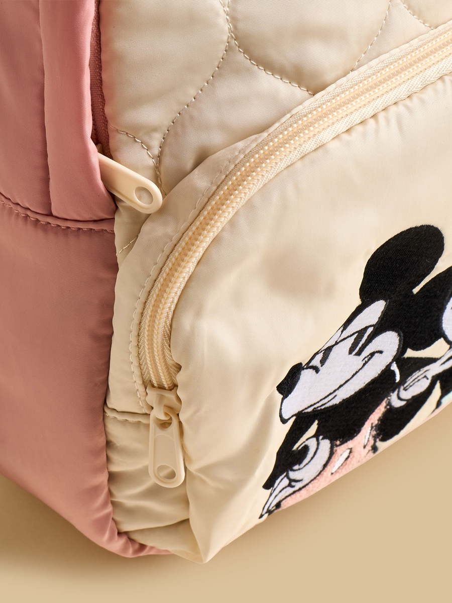 Minnie Mouse and Mickey Mouse Embroidered Backpack