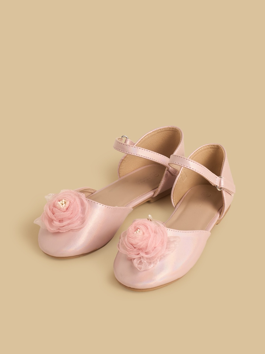 Floral Embellished Ballerina Shoes