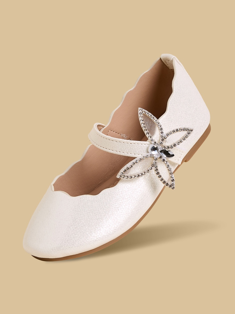 Butterfly Embellished Mary Jane Shoes