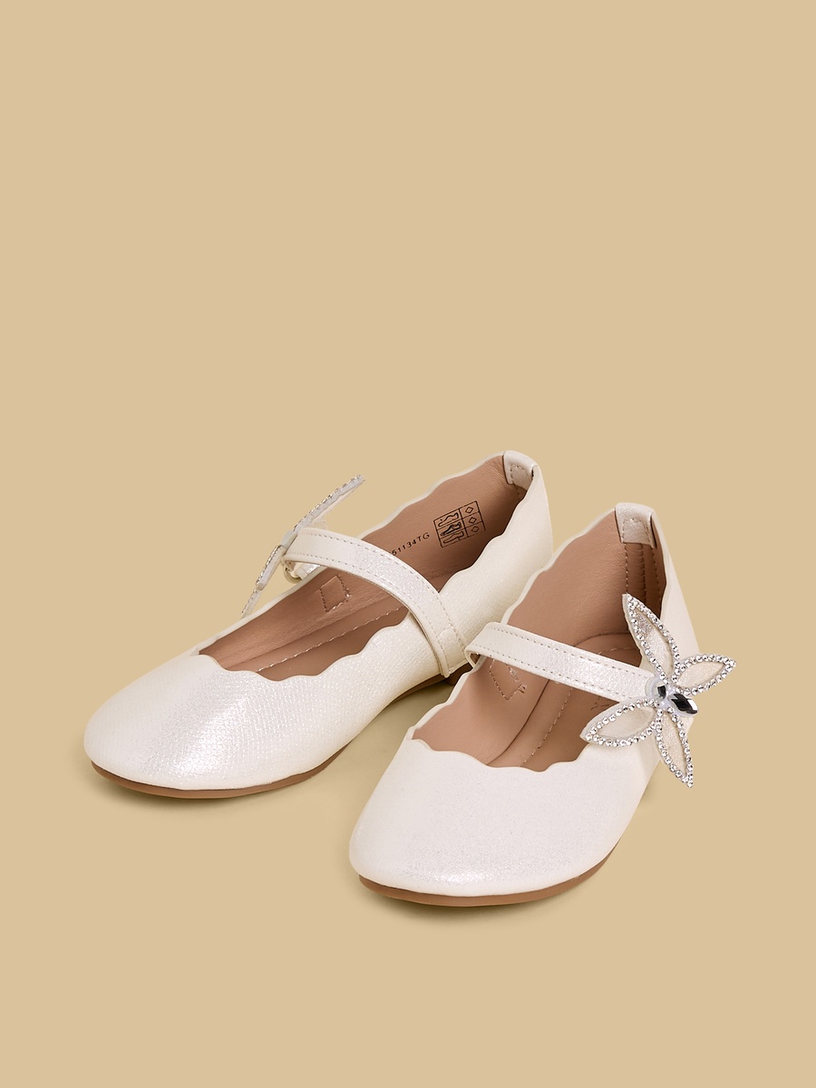 Butterfly Embellished Mary Jane Shoes