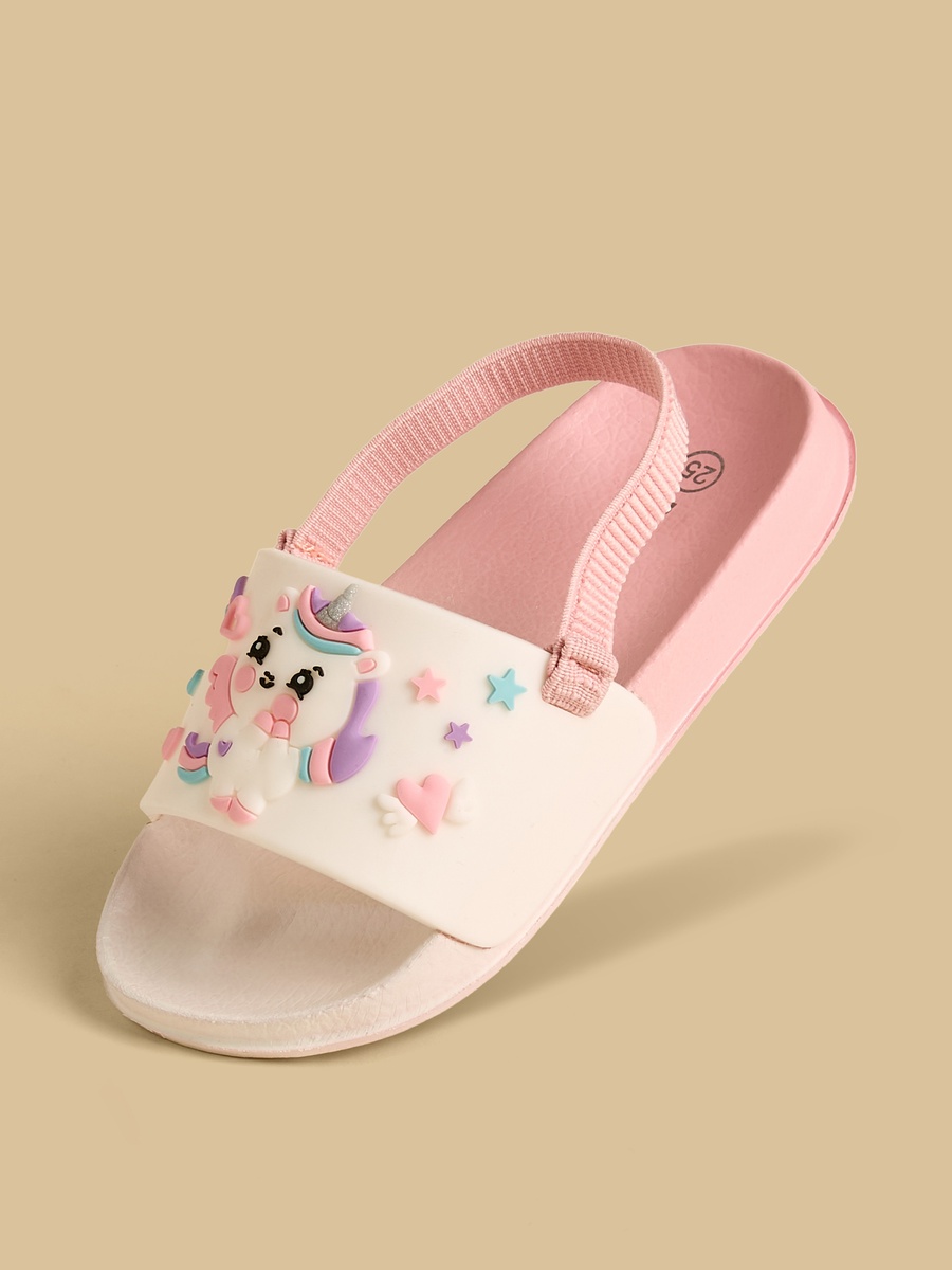 Unicorn Applique Slides