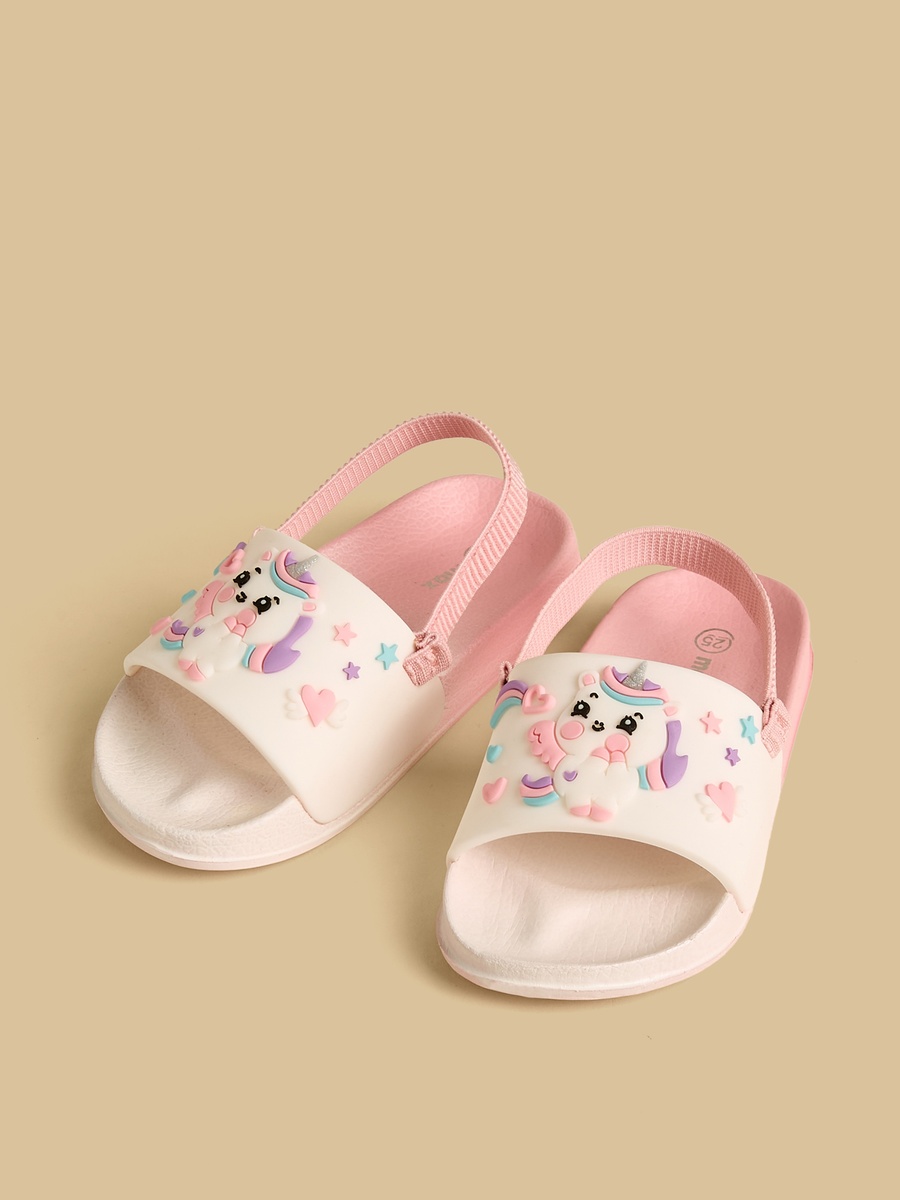 Unicorn Applique Slides