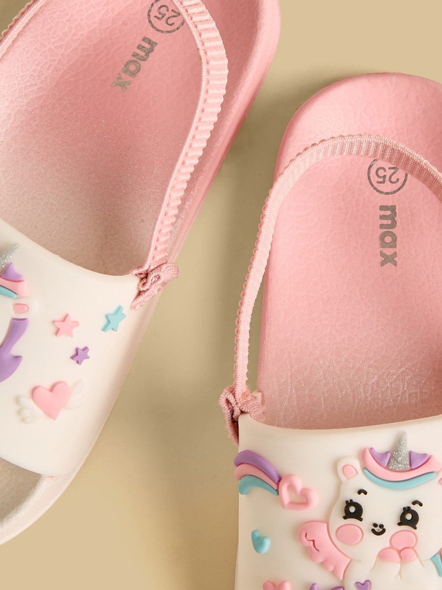 Unicorn Applique Slides