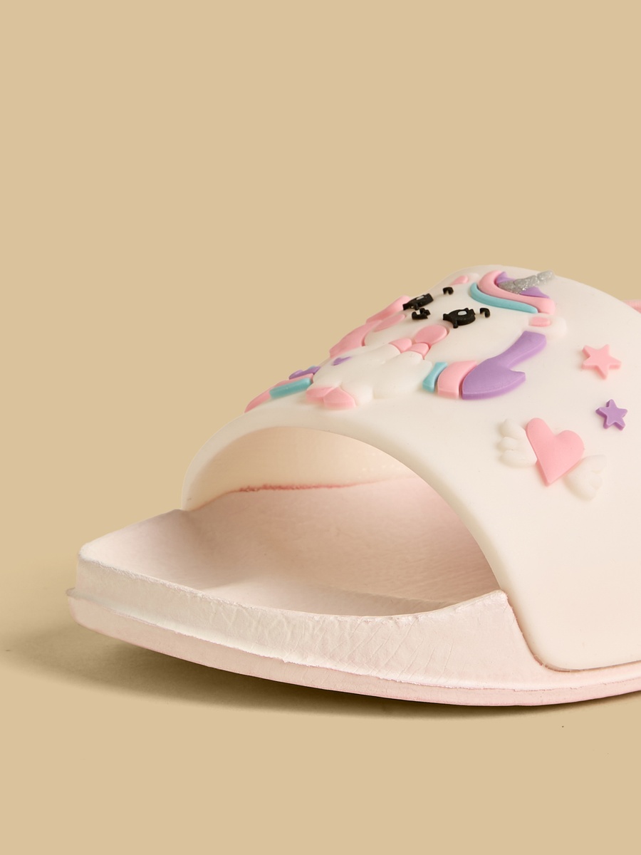 Unicorn Applique Slides