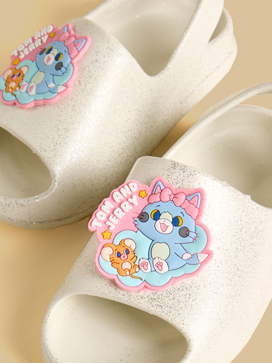 Tom and Jerry Accent Slides with Hook and Loop Closure