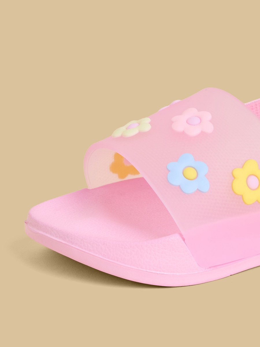 Floral Embellished Slides