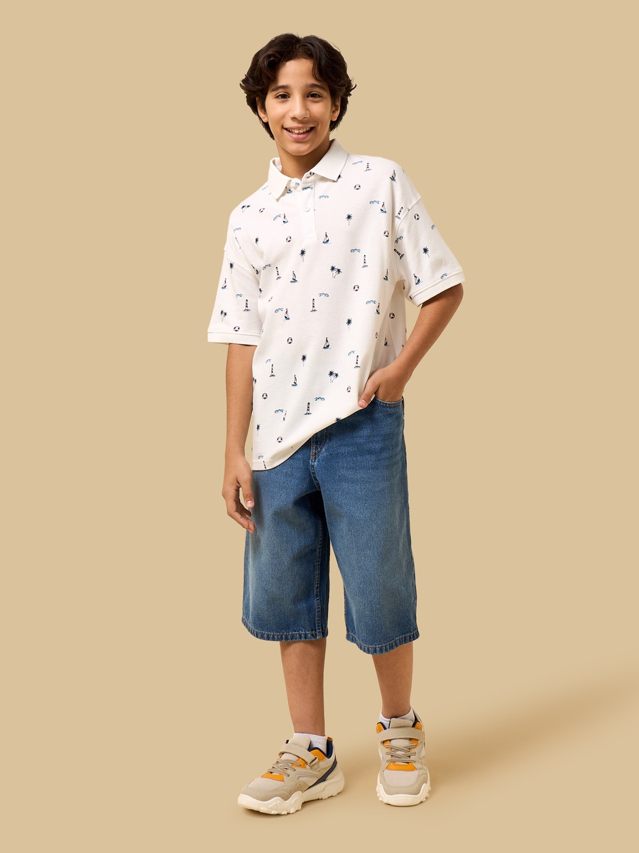 Printed Polo T-Shirt