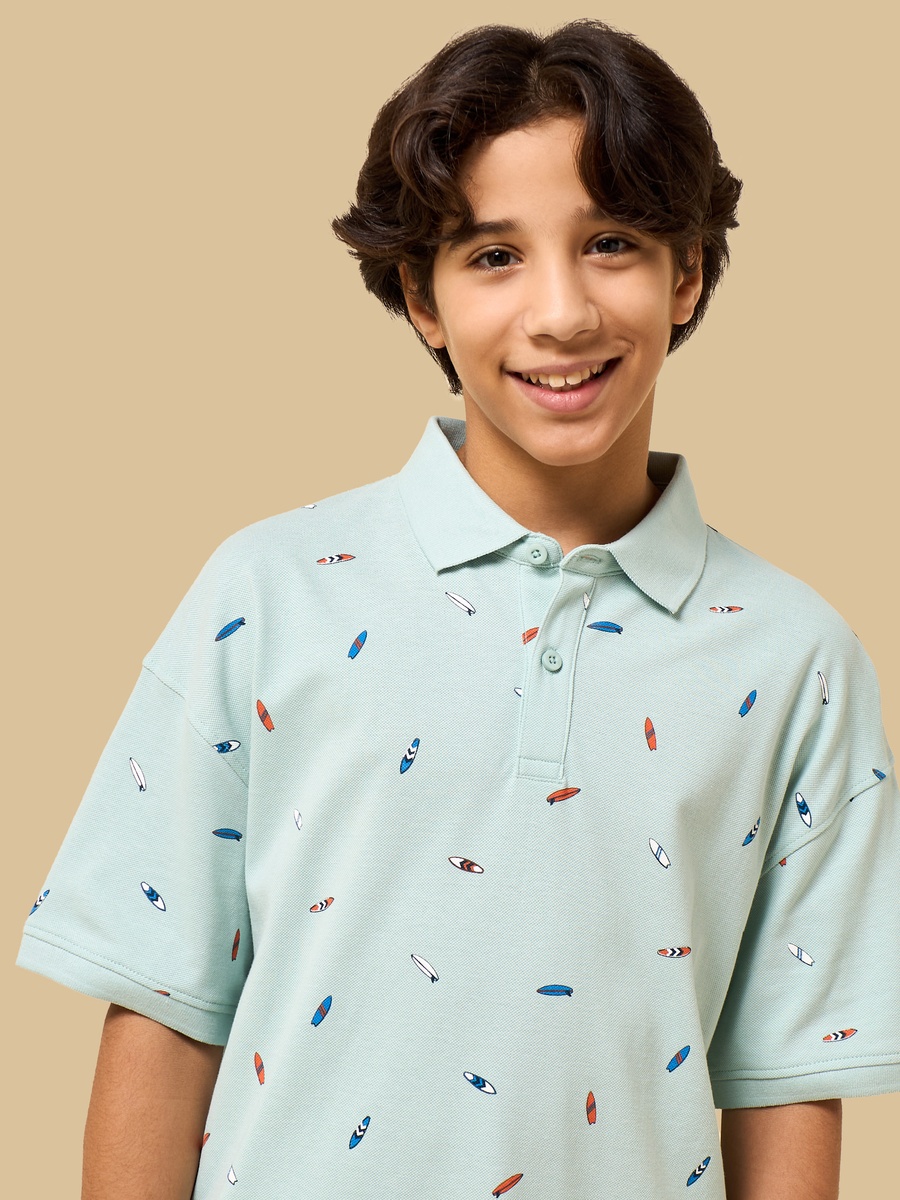 Printed Polo T-Shirt