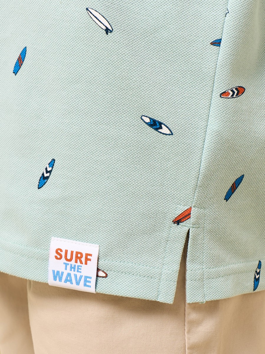 Printed Polo T-Shirt