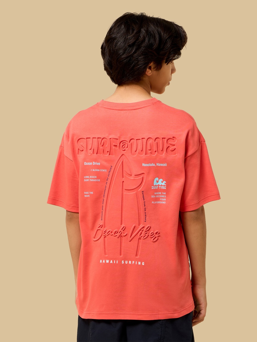 Embossed Print T-Shirt