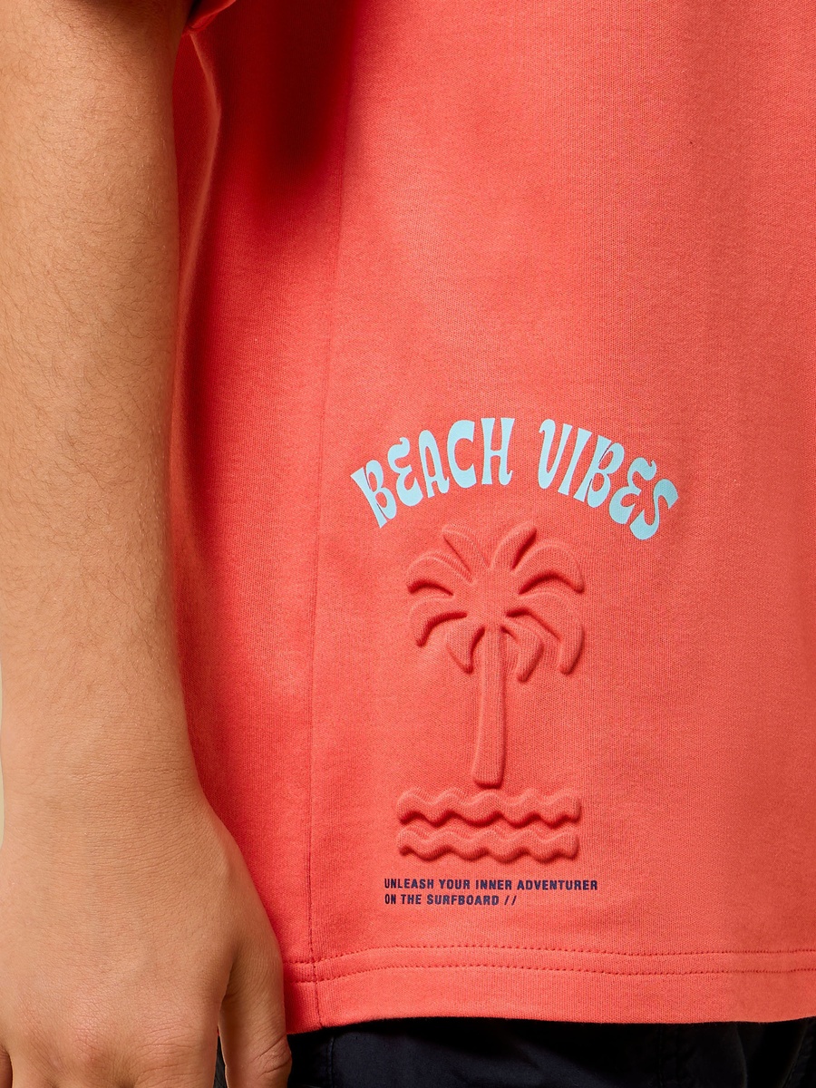 Embossed Print T-Shirt