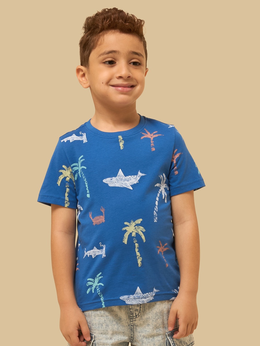 Aquatic Print T-Shirt