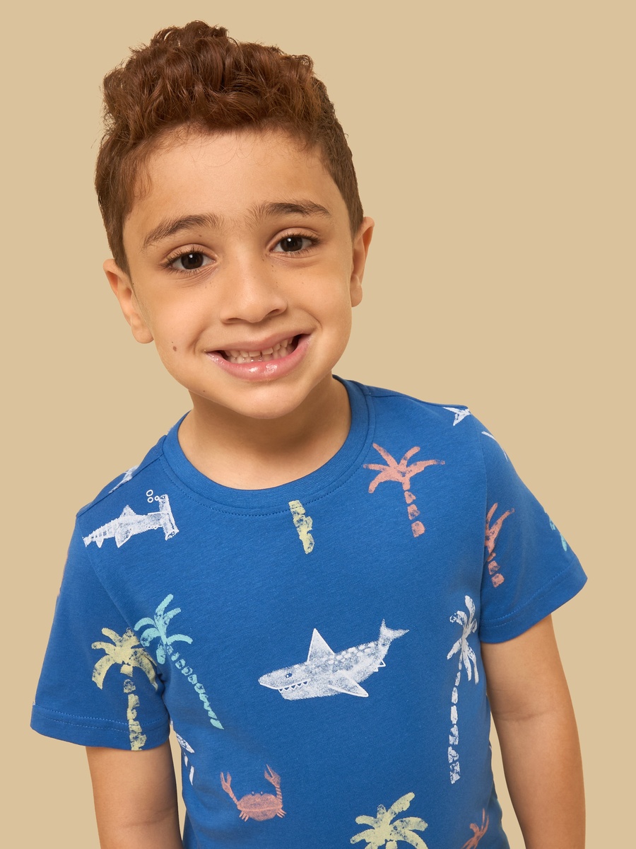 Aquatic Print T-Shirt