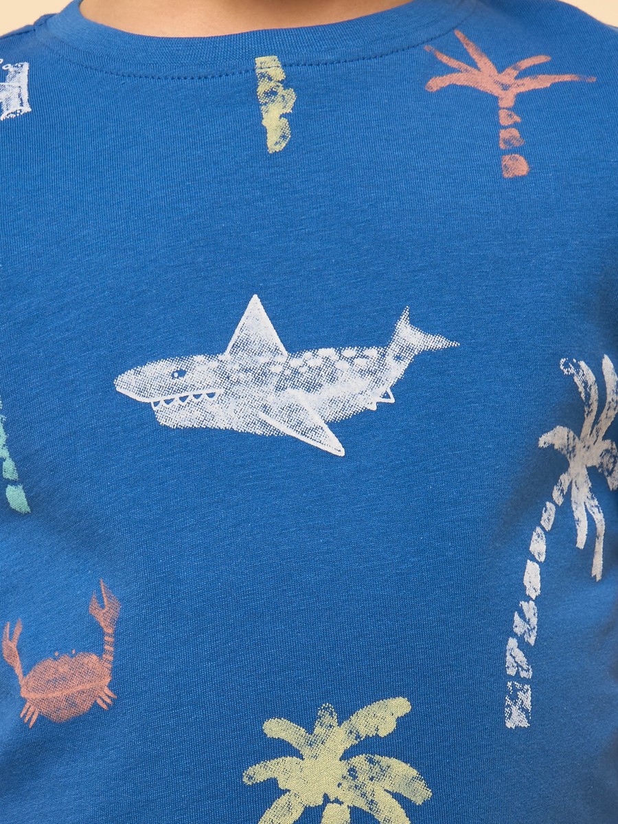Aquatic Print T-Shirt