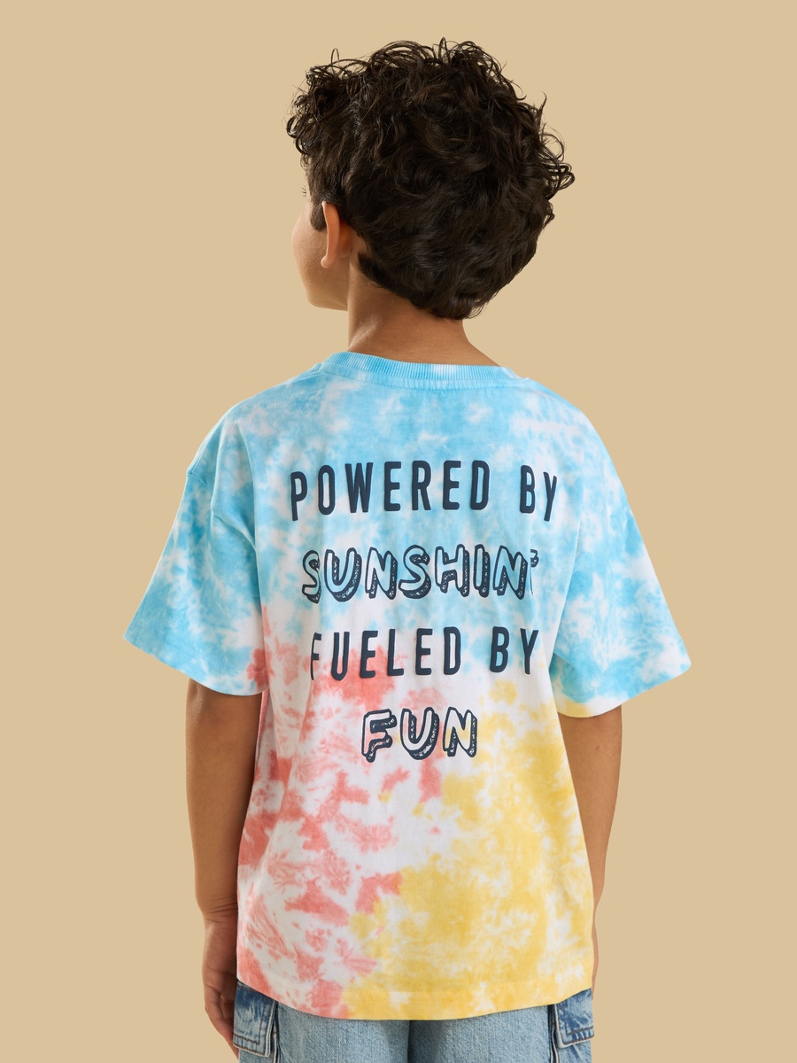 Tie-Dye Print Cotton T-Shirt
