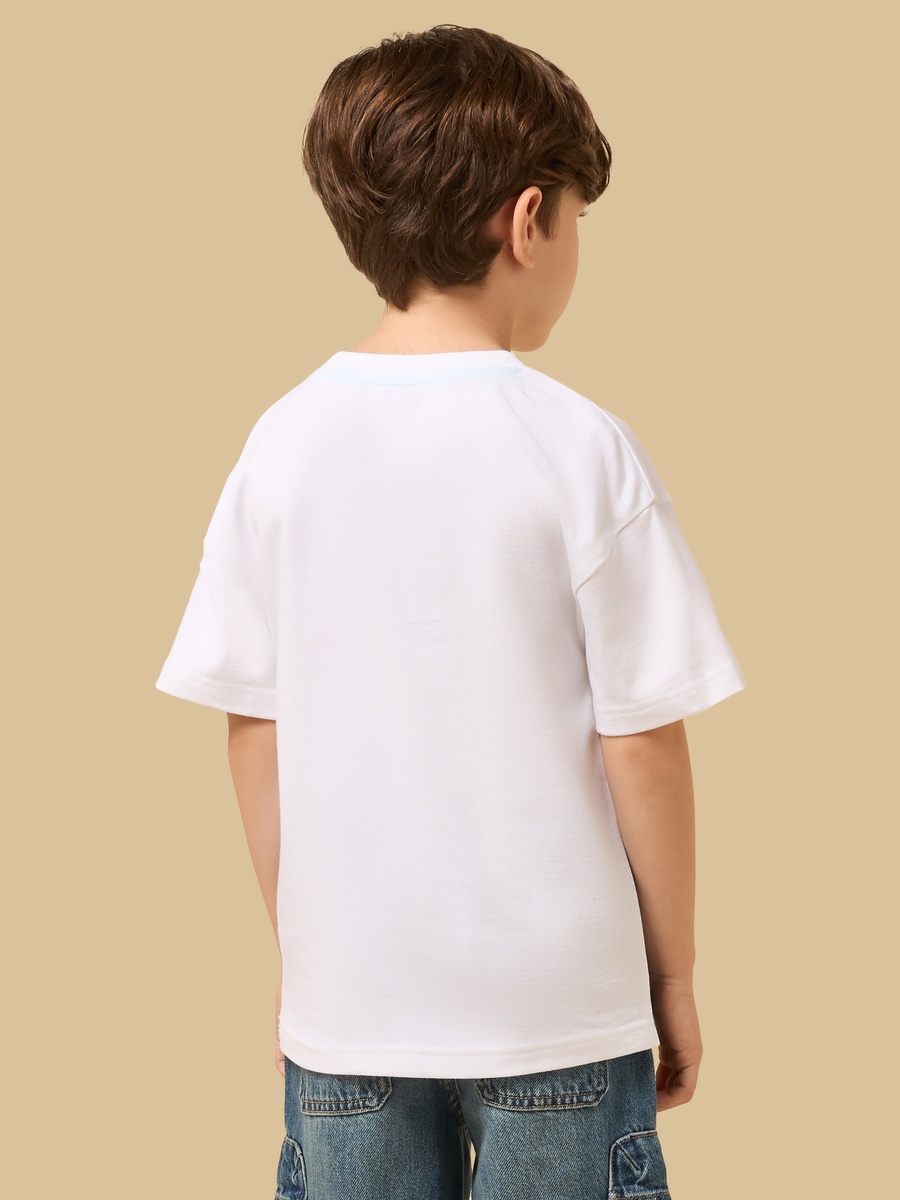 Shark Print Cotton T-Shirt