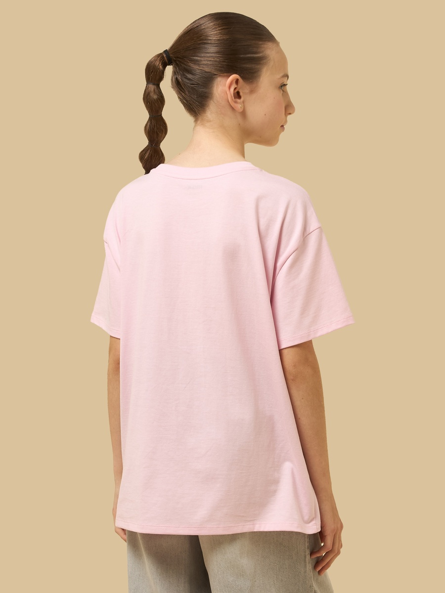 Varsity Print Cotton Oversized T-Shirt