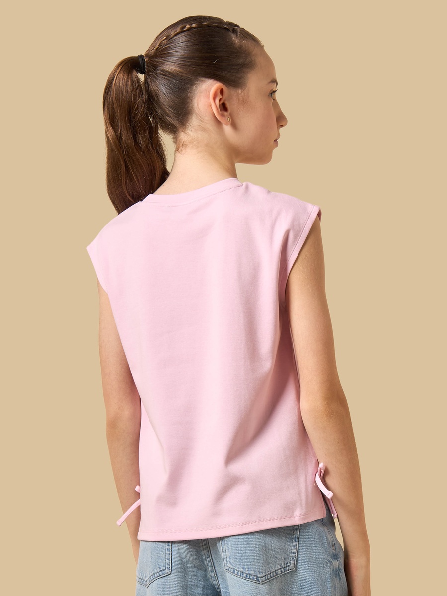 Angel Print Loose Fit Cotton T-Shirt