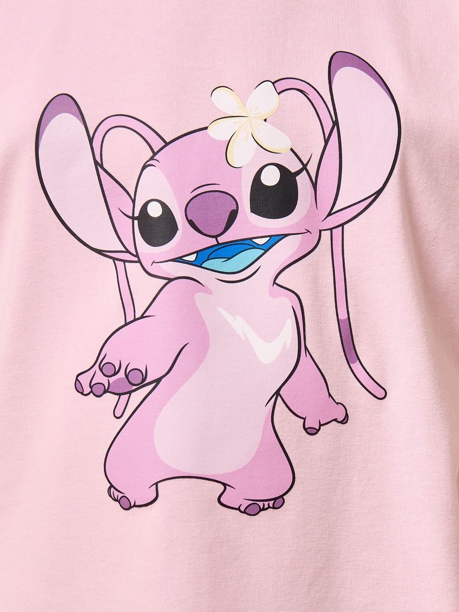 Angel Print Loose Fit Cotton T-Shirt