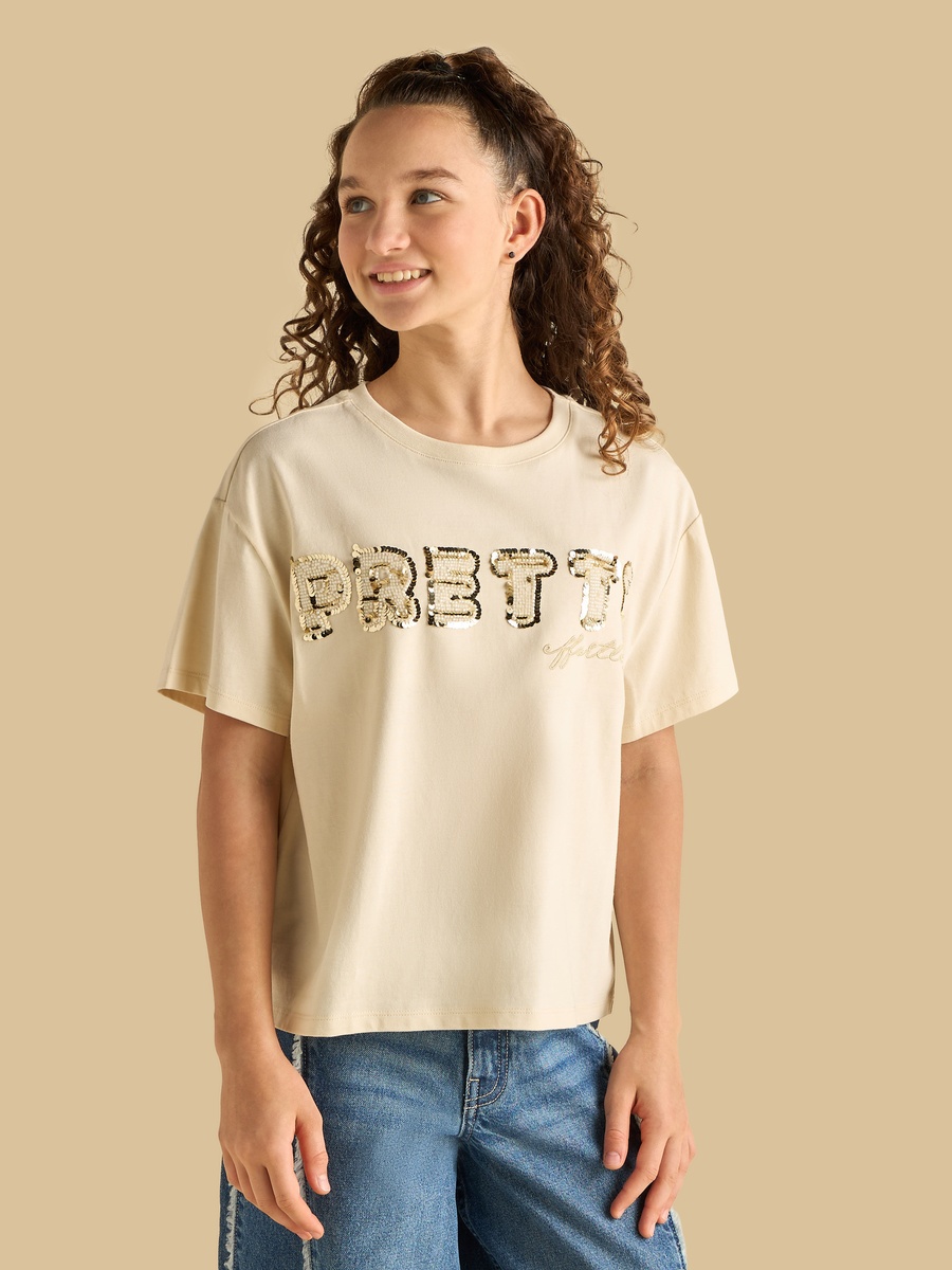 Sequin Embellished T-Shirt