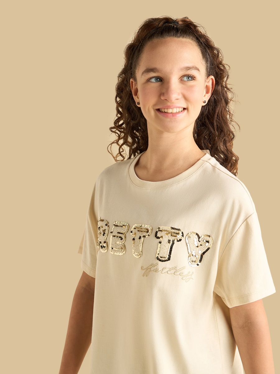 Sequin Embellished T-Shirt