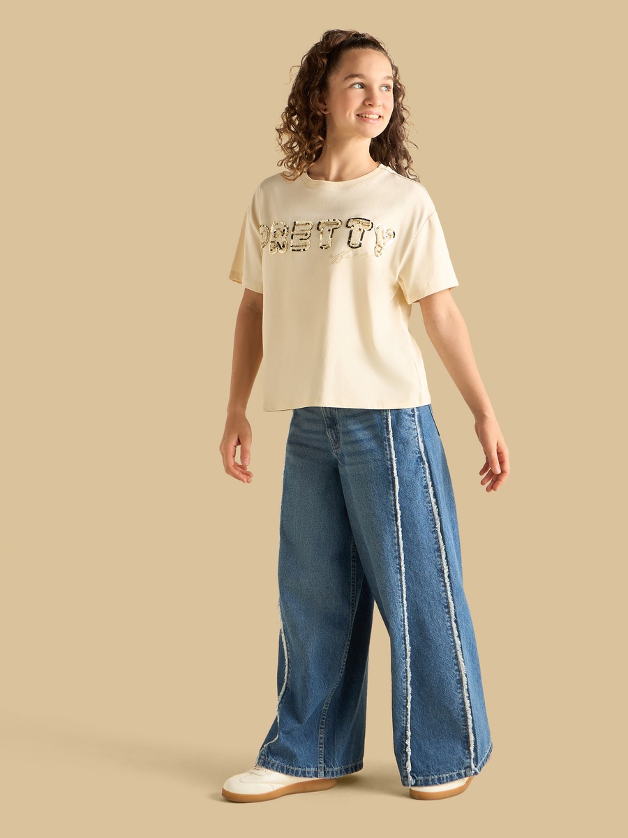 Sequin Embellished T-Shirt