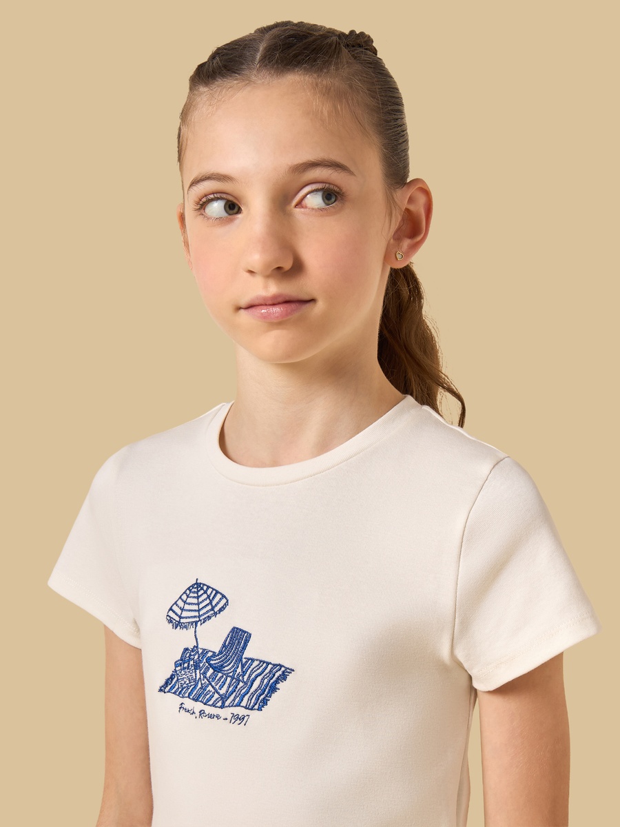 Embroidered Short Sleeves T-Shirt
