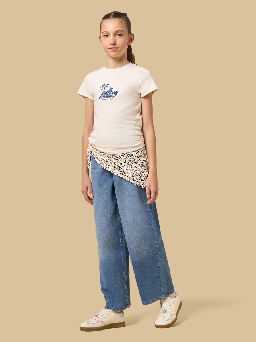 Embroidered Short Sleeves T-Shirt
