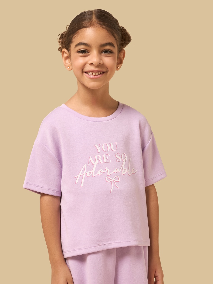 Pack of 2 - Printed Oversized Cotton T-Shirt