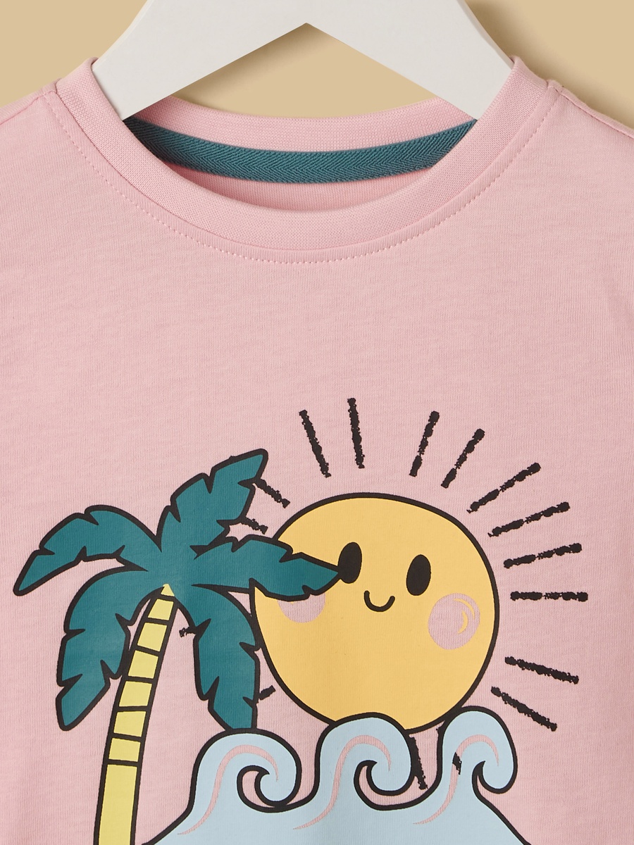 Graphic Print Cotton T-Shirt