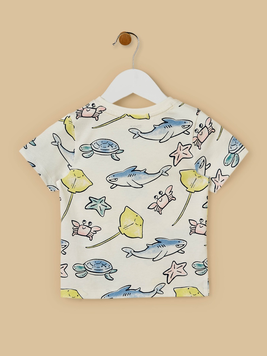 Underwater Print Cotton T-Shirt