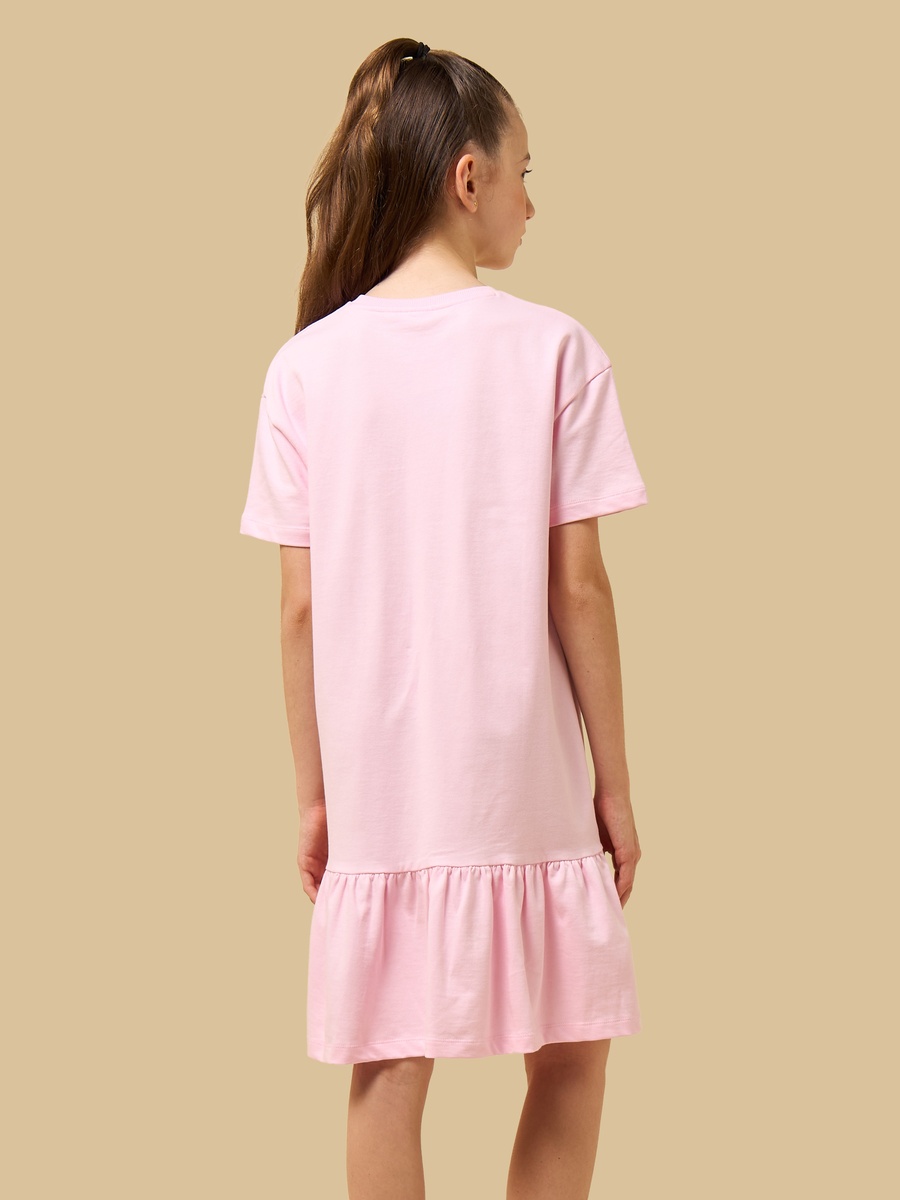 Kuromi Print Cotton Drop Waist Dress