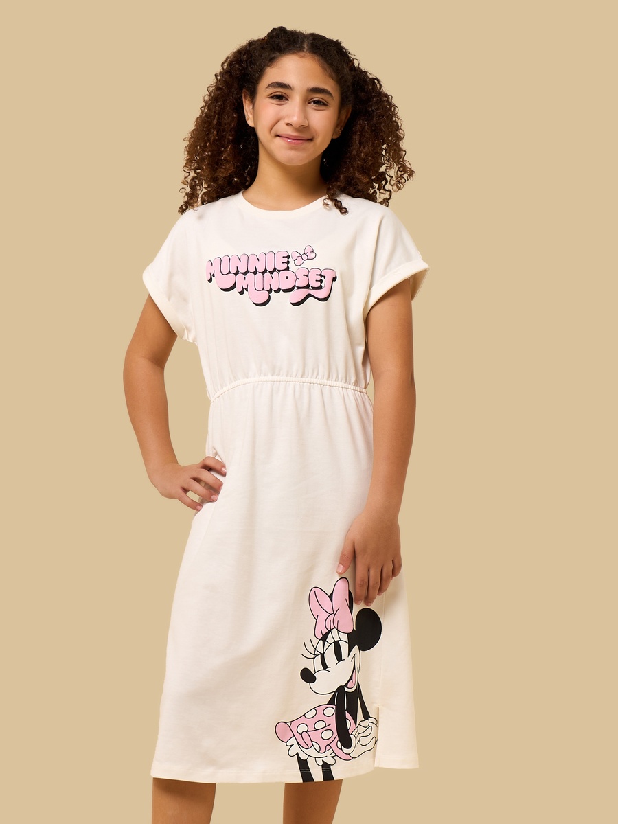 minnie mouse cotton dress DISNEY Jumping Beans Minnie Mouse Dress 18M Pink Printed Everyday Casual