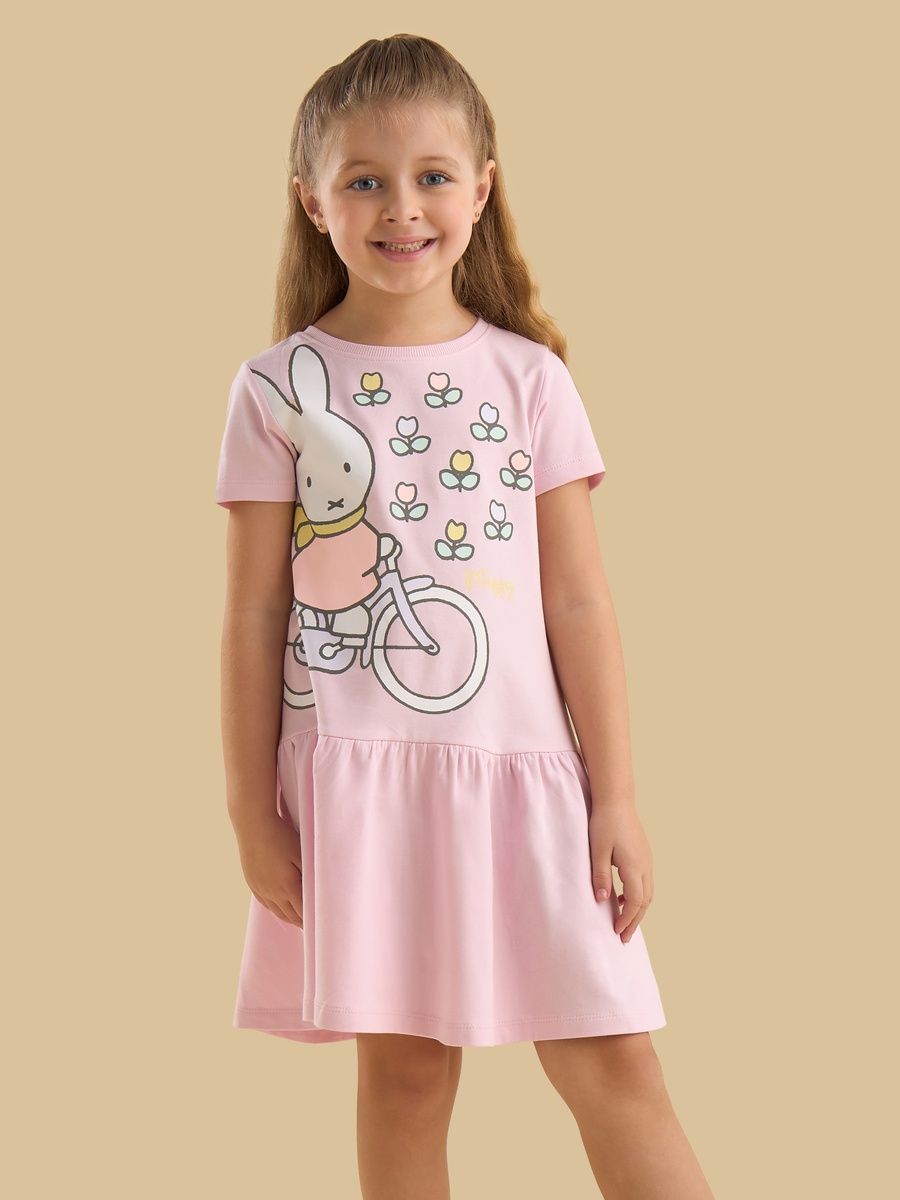 Miffy Print Drop Waist Dress
